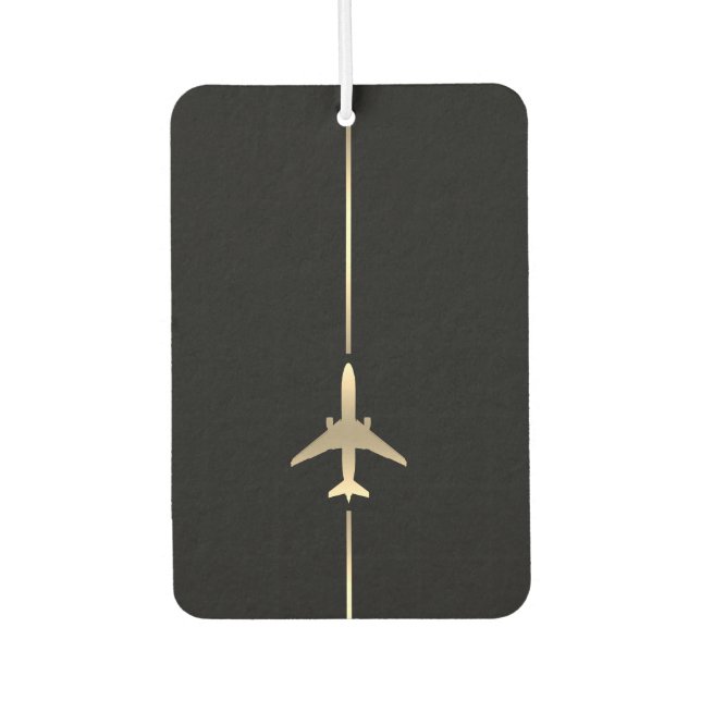 Minimalist Aviation Car Air Freshener (Front)