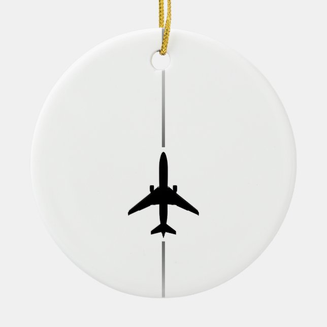 Minimalist Aviation Ornament (Front)