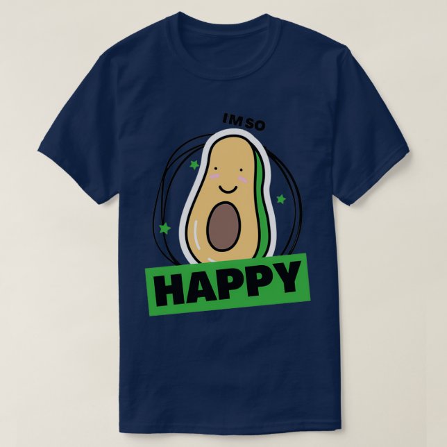 Minimalist Avocado T-Shirt (Design Front)