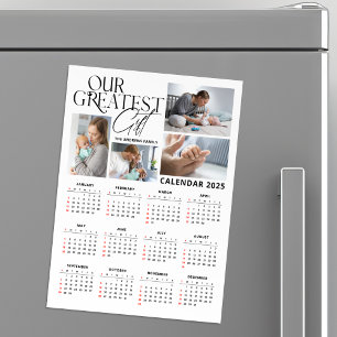 Minimalist Baby 5 Photo Christmas Calendar