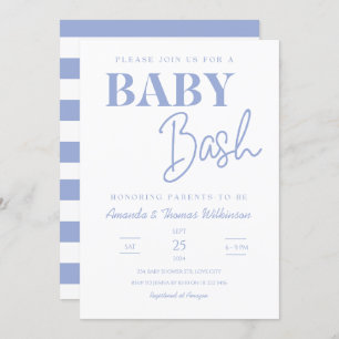 Minimalist Baby Bash Couples Baby Shower Invitation