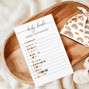 Minimalist Baby Books Emoji Pictionary Game