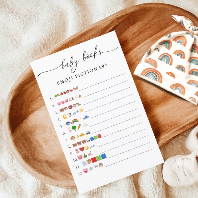 Minimalist Baby Books Emoji Pictionary Game (Creator Uploaded)