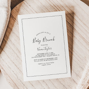 Minimalist Baby Brunch Invitation