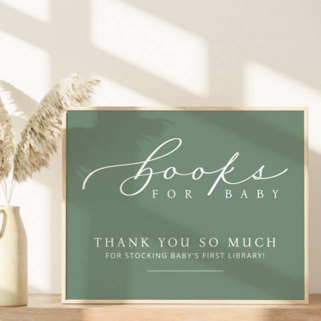 Minimalist Baby Shower Books for Baby Station Sign (Creator Uploaded)