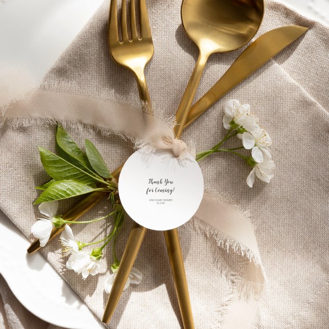 Minimalist Baby Shower Favour Classic Round Sticke Classic Round Sticker (Creator Uploaded)