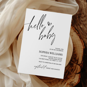 Minimalist Baby Shower Invitation