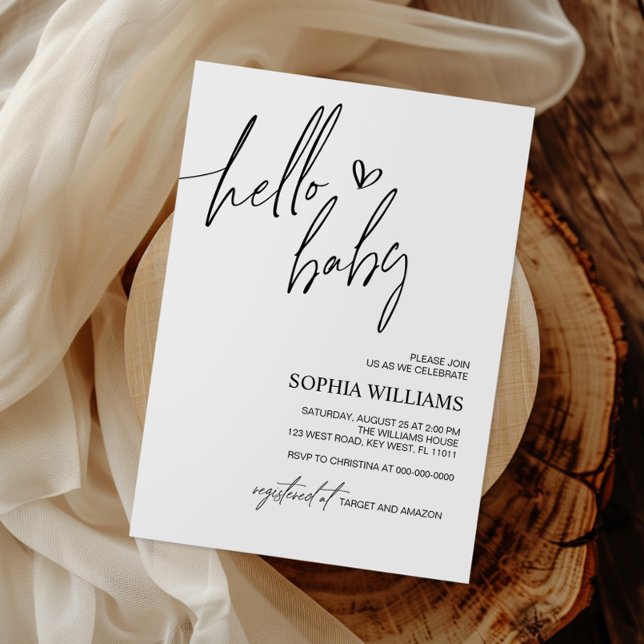 Minimalist Baby Shower Invitation (Creator Uploaded)