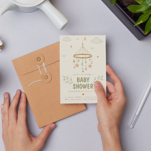 Minimalist Baby Shower Invitation