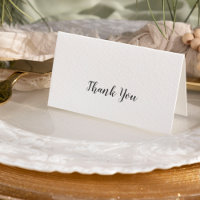 Minimalist Baby Shower Thank You Card