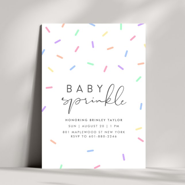 Minimalist Baby Sprinkle Shower Invitation (Creator Uploaded)