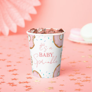 Minimalist Baby Sprinkles Baby shower  Paper Cups