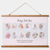 Minimalist Baby's First Year 12 Photo Collage