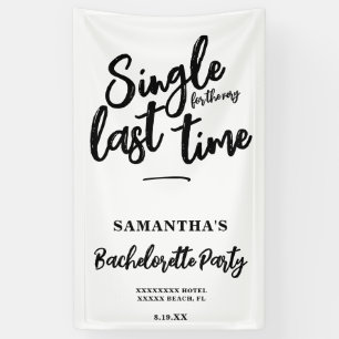 Minimalist Bachelorette Party Banner