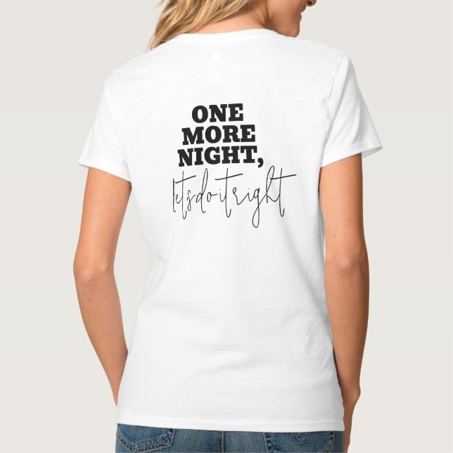 Minimalist Bachelorette Party  T-Shirt (Back)