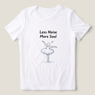 Minimalist Ballet Dancer Soul Quote Art Tri-Blend Shirt