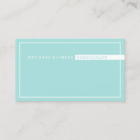 minimalist basic, consultant pale turquoise blue