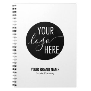Minimalist Basic Professional Company Logo Notebook