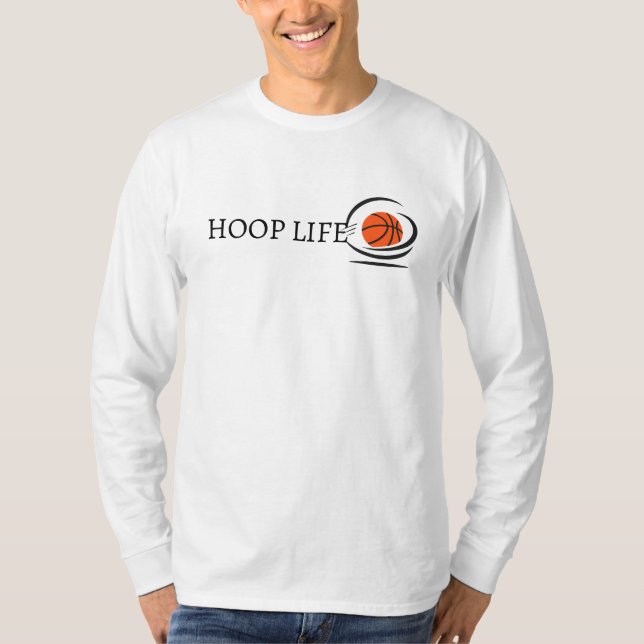 Minimalist Basketball Hoop Life T-Shirt (Front)