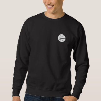 Minimalist Basketball Line Art on Unisex Crewneck Sweatshirt
