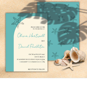 Minimalist Beach Wedding Invitation