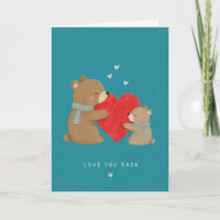 Minimalist Bear Hug Father's Day