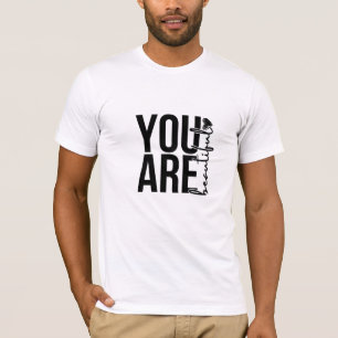 Minimalist “Beautiful” Typography Design – Black a T-Shirt