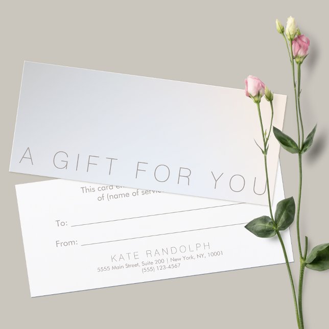 Minimalist Beauty Salon Spa Gift Certificate (Creator Uploaded)