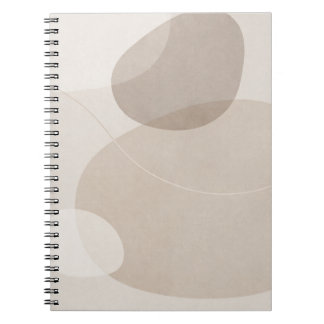 Minimalist Beige Abstract Notebook