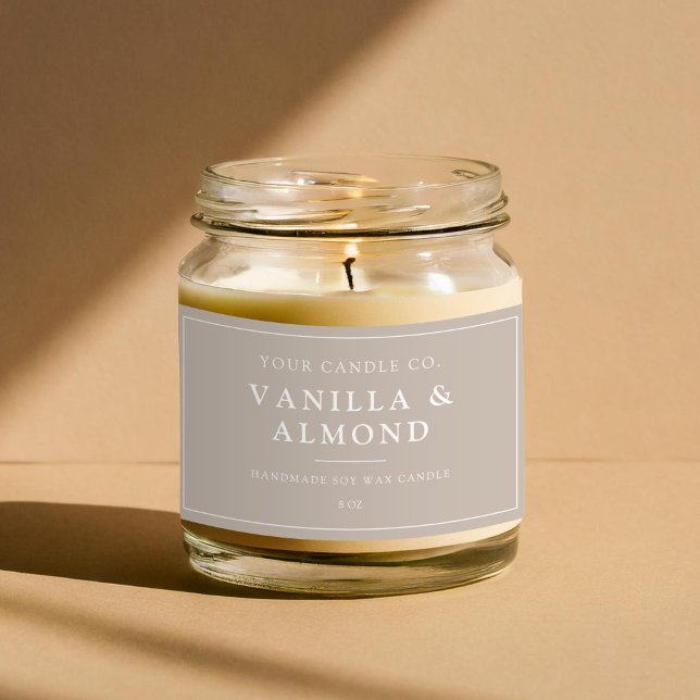 Minimalist Beige Candle Label (Creator Uploaded)