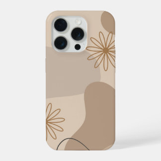 Minimalist Beige Floral Abstract Phone Case 