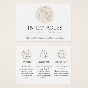 Minimalist Beige Injectables Aftercare Guide