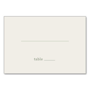 Minimalist Beige Line Art Table Number