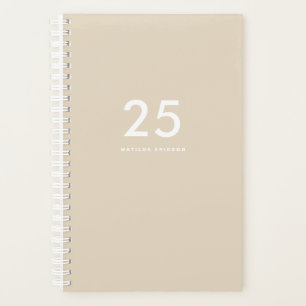 Minimalist Beige Name Planner