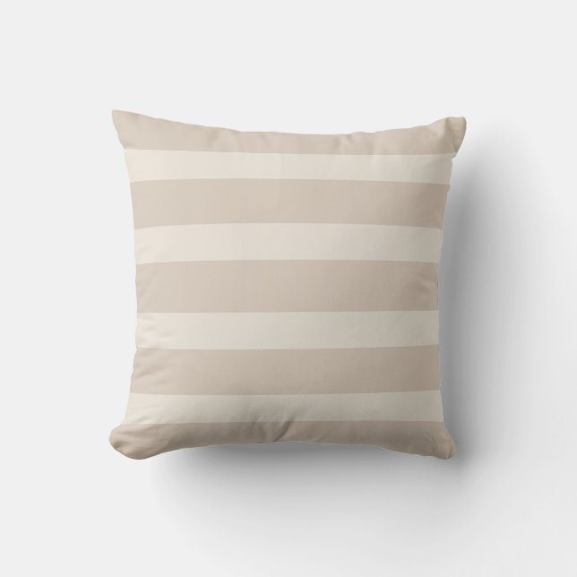 Minimalist Beige Throw Pillow (Front)