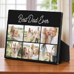 Minimalist Best Dad Ever Custom 6 Photo Collage Plaque<br><div class="desc">Celebrate Dad in a clean, modern style with this minimalist photo collage plaque. Featuring six customisable photo slots and the heartfelt message "Best Dad Ever, " this personalised gift is perfect for Father's Day, birthdays, or just because. Add family photos, memories, or moments that make him smile—this durable display piece...</div>