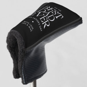 Minimalist Best Dad Ever Modern Father's Day Golf Head Cover
