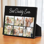 Minimalist Best Daddy Ever Custom 6 Photo Collage Plaque<br><div class="desc">Celebrate your favourite memories with this minimalist 6 photo collage plaque featuring the message Best Daddy Ever. Clean and modern in design, this custom wood plaque lets your photos shine while creating a meaningful gift for Fathers Day, birthdays, or any special occasion. Printed on high-quality wood with a smooth finish,...</div>