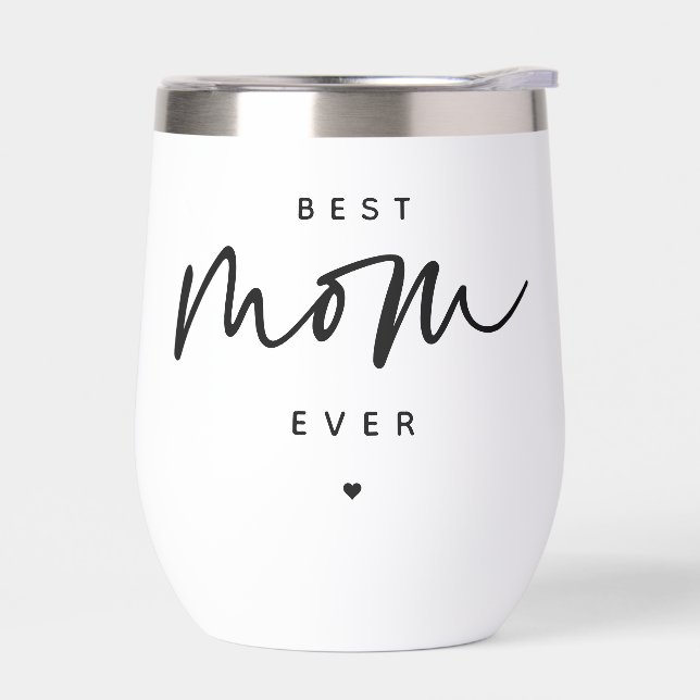 Minimalist Best Mum Ever elegant Script Typography (Left)