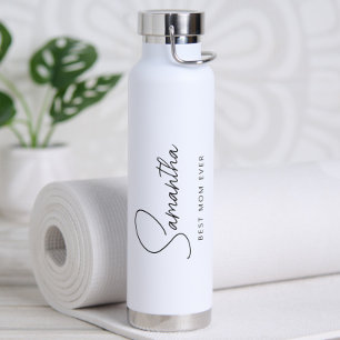 Minimalist Best Mum Ever Water Bottle