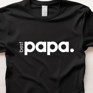 Minimalist "Best Papa" Basic Men's T-Shirt