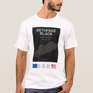 Minimalist Bethpage Black Ryder Cup Line Print Tee