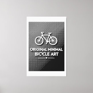 Minimalist Bicycle Art Canvas Print