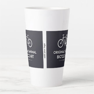 Minimalist Bicycle Art Latte Mug