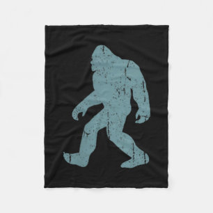 Minimalist Bigfoot Cket Logo Sasquatch Cryptid Coo Fleece Blanket