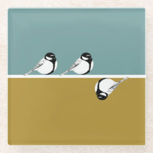 Minimalist Bird Design Coaster