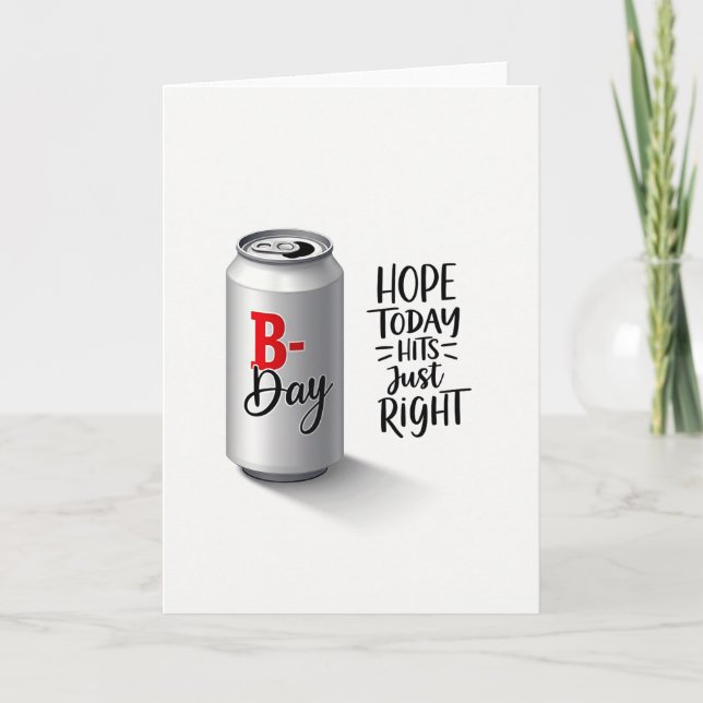 Minimalist Birthday Card (Front)