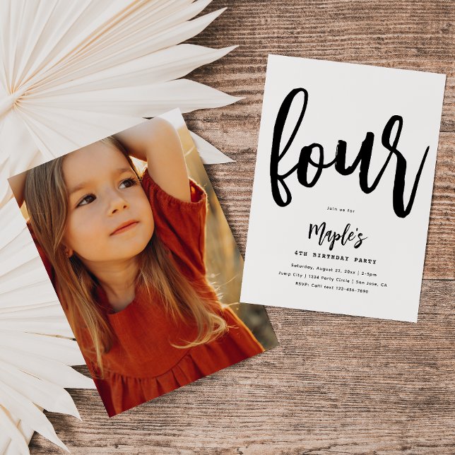 Minimalist Birthday Invitation | Simple Birthday (Creator Uploaded)