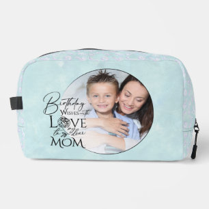 Minimalist Birthday Photo Frame Calligraphy Mom Dopp Kit