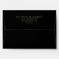 Minimalist Black And Gold Elegant Wedding 
